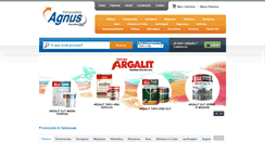 Desktop Screenshot of fornecedoraagnus.com.br